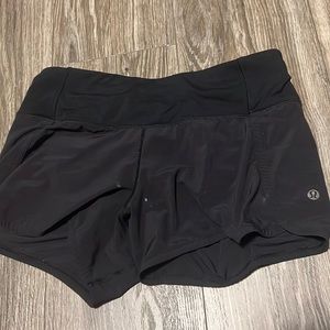 Black Lululemon Speed Up Short used